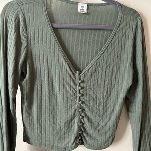 Me to We Long Sleeve Crop Top